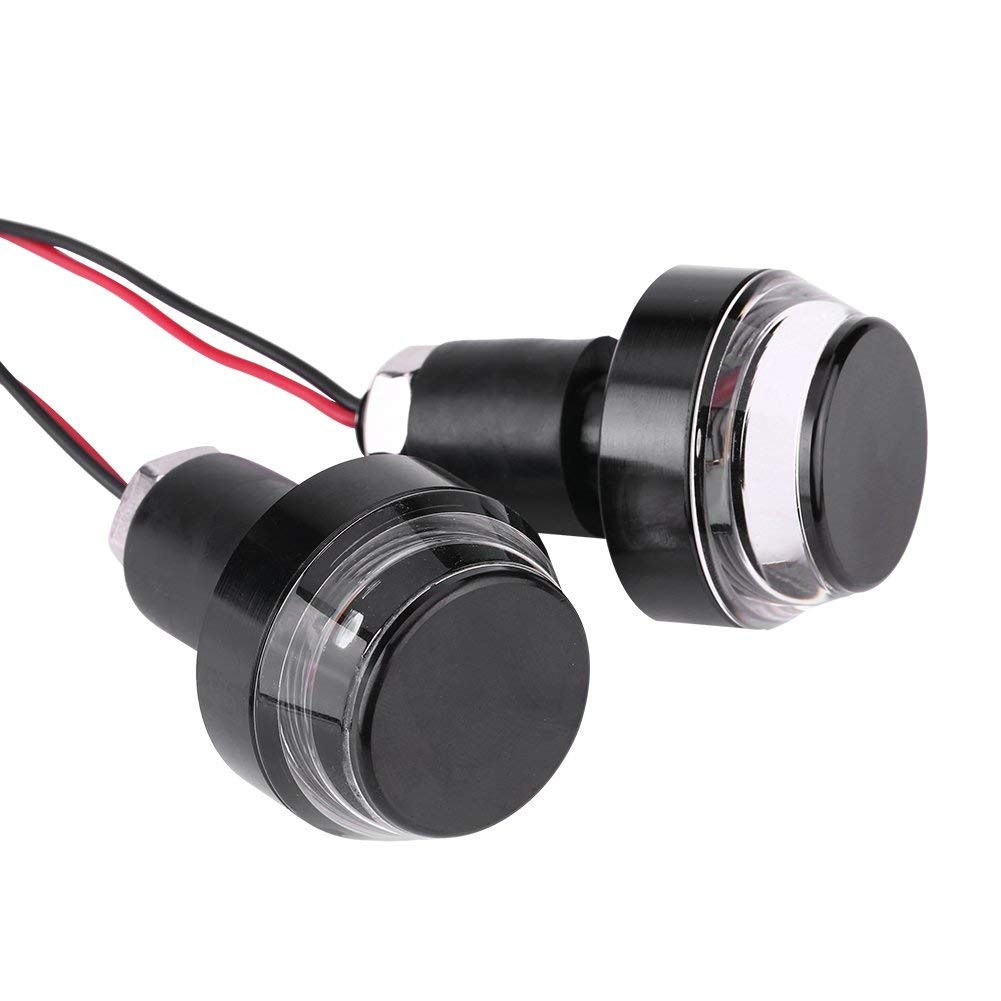 Motorcycle DRL/turn signal LED light blinker indicator handle bar end light 1Pair. 