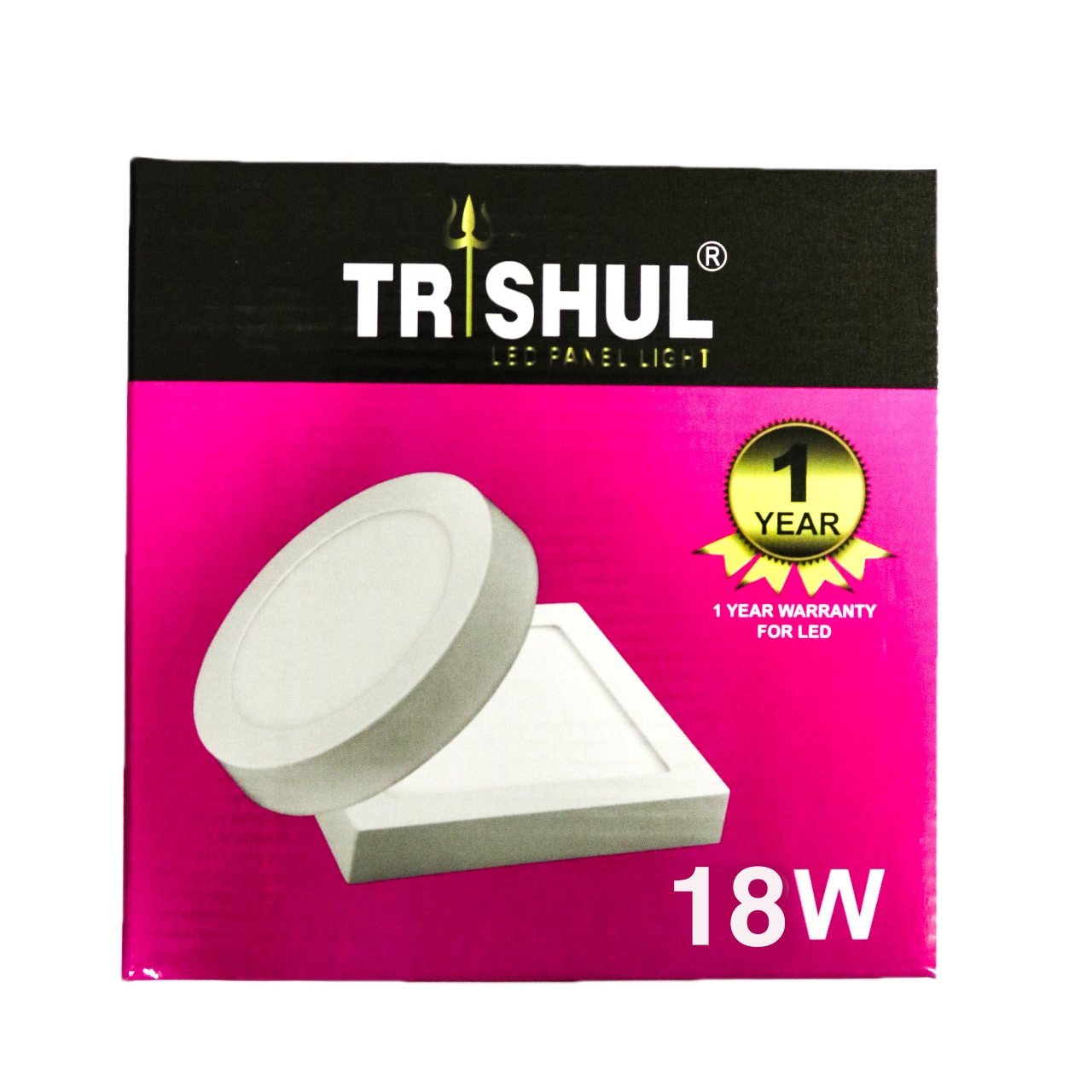Trishul Panel Light - Surface - 18watt (Circle)