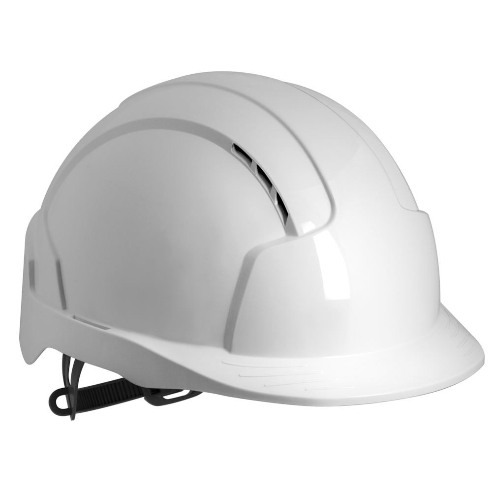 Safety Adjustable Construction Helmet - White