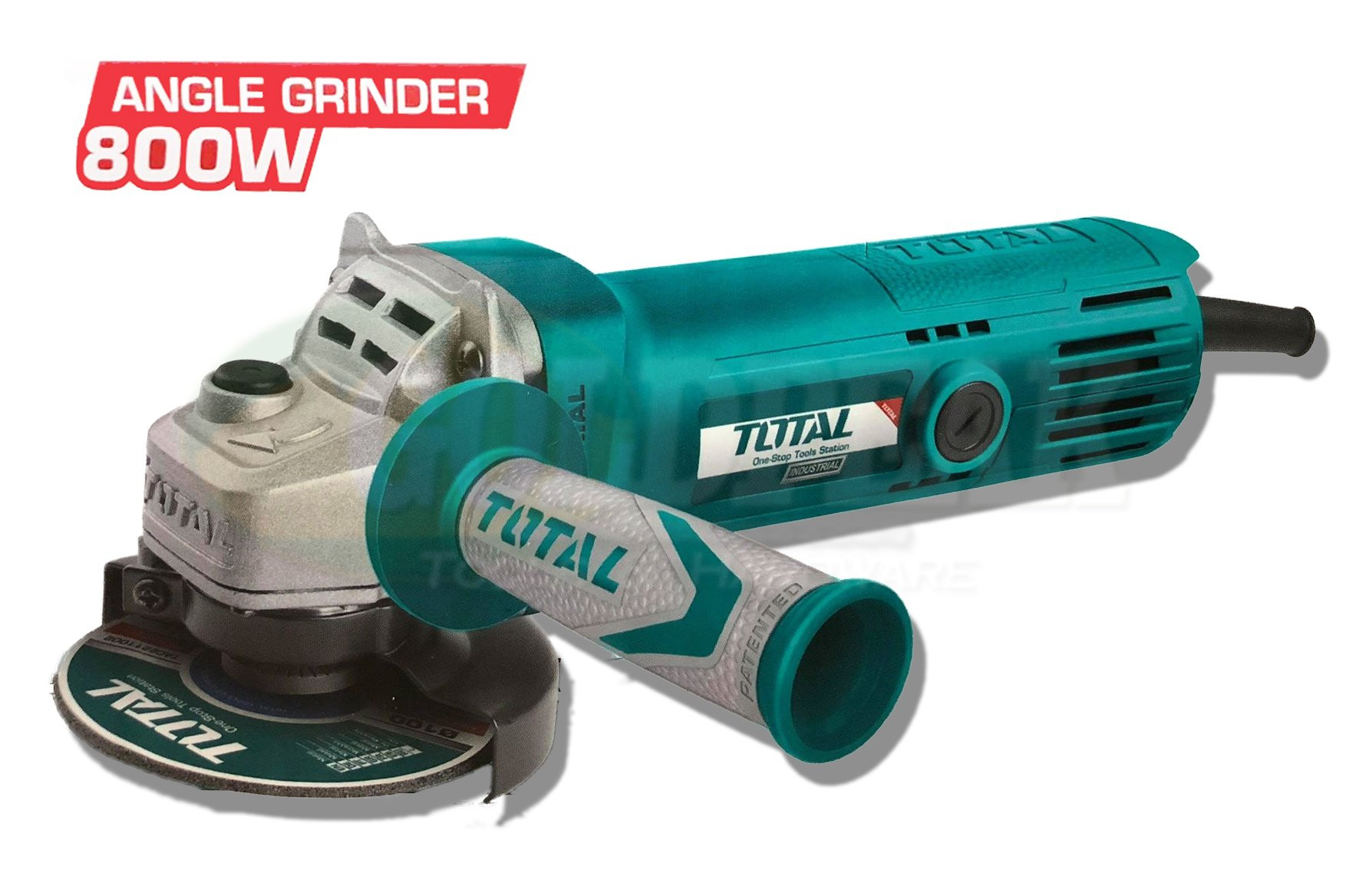 Total 800W Angle grinder with Soft Hand Grip TG1081006