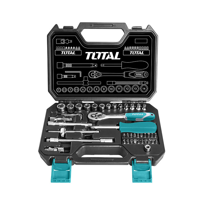 Total Socket set 45 pcs (THT141451) handy pack 