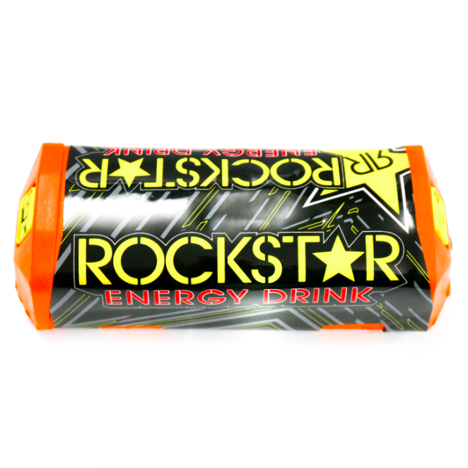 Rockstar Race Line 20 cm size Square Handle Pad Black and orange