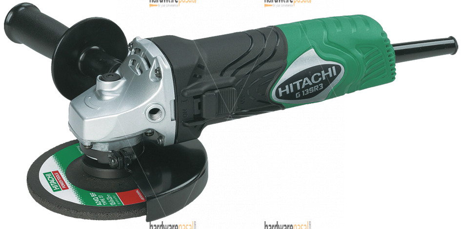Hitachi G13SR4 Electric Angle Grinder with Grinding Abrasive Wheels 