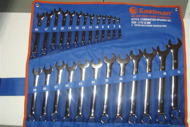 Eastman 25 Pcs. Combination Spanner Set Kit Packing E-2005
