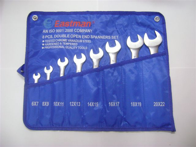 Eastman 8 Pcs. DOE Jaw Spanner (Open Spanner) Set Kit packing E- 2001