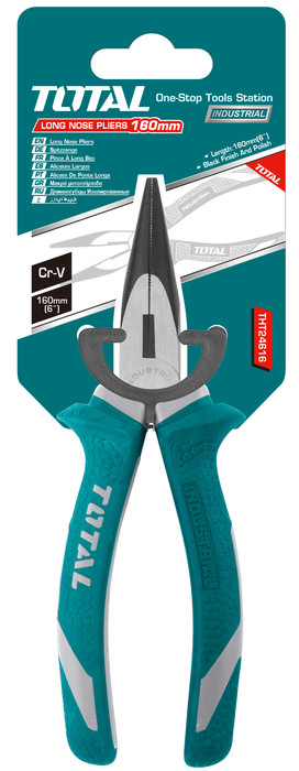 Total 9” Long Nose Locking Plier THT19901
