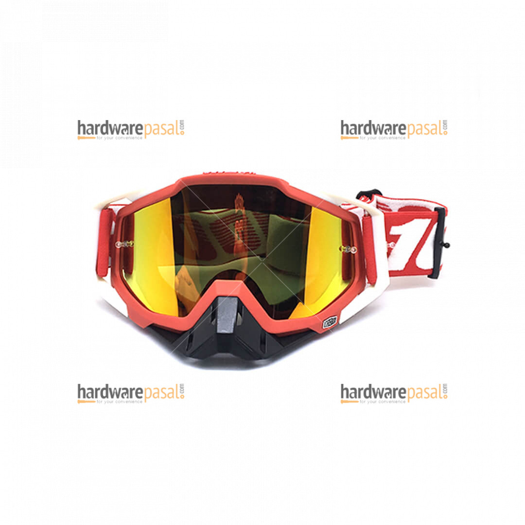 100% Red White Mix MX Goggles 