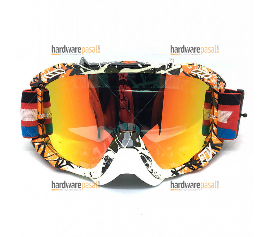 Fox orange and white mix Air Defense Goggles