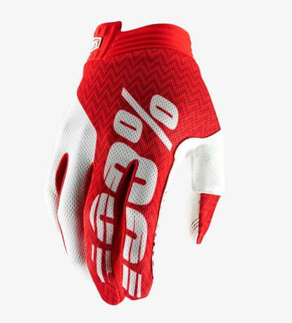 100% Airmatic Gloves- Red white mix